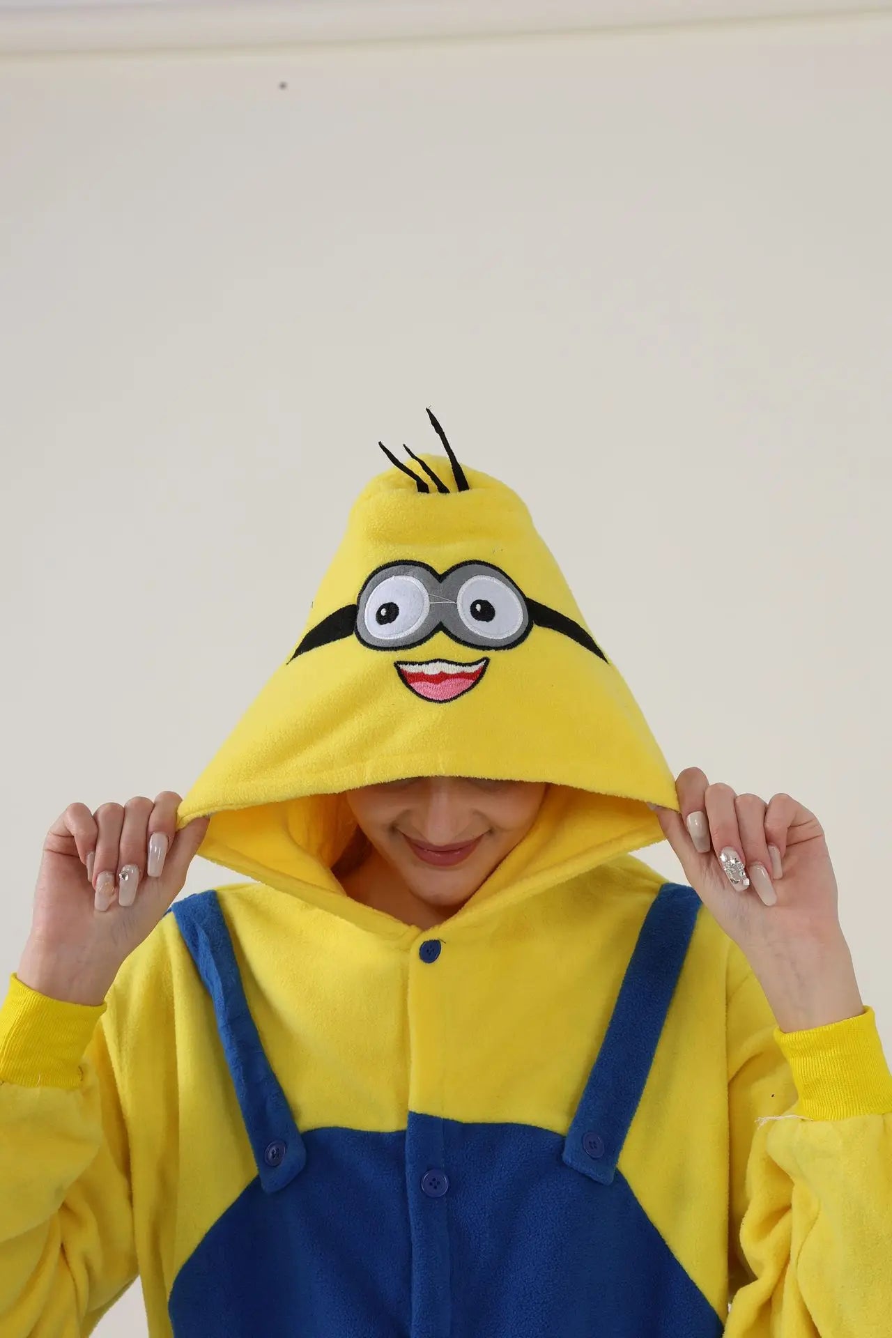 Despicable Me Minions Fleece Pajamas Cartoon Jumpsuit Minions Cartoon Anime Onesie Sleepwear