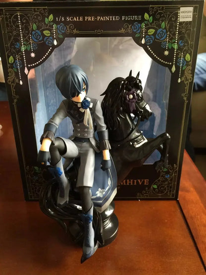 Ciel Phantomhive and Sebastian Michaelis Anime Figure, Black Butler Action Figurines