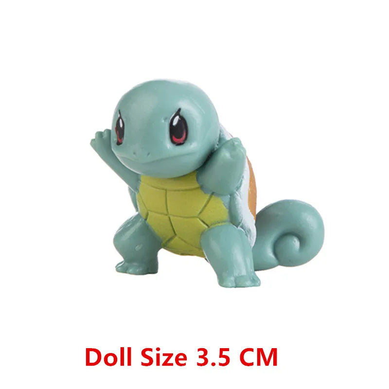 Pokemon Anime Figures Pikachu Mewtwo Charmander Blastoise Gurado Pet Action Model Toy Gifts 4-13 CM