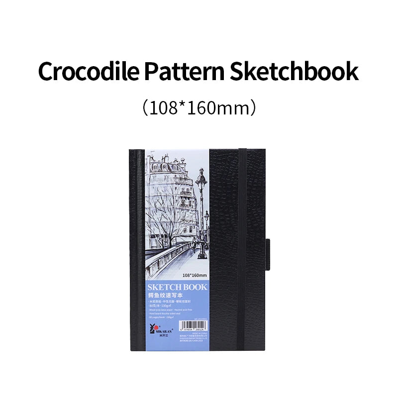 A4/A5/A6 Sketchbook – 80 Sheets, 130gsm Paper for Drawing, Sketching & Planning | Artist Notebook