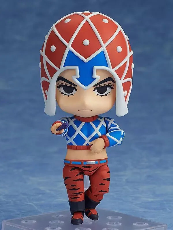 CUTE JOJO's Bizarre Adventure Anime Figures, Kawaii Chibi Guido Mista, Risotto Nero, Kars, Kujo Jotaro Action Figure PVC Toys Doll 10 cm