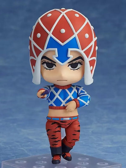 CUTE JOJO's Bizarre Adventure Anime Figures, Kawaii Chibi Guido Mista, Risotto Nero, Kars, Kujo Jotaro Action Figure PVC Toys Doll 10 cm