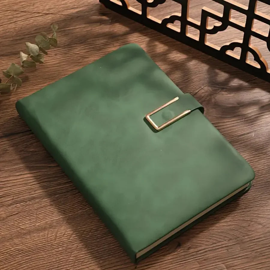 A5 Retro Leather Notebook – 200/360 Pages, Soft Cover Planner for Students, Business, Office, and School Stationery