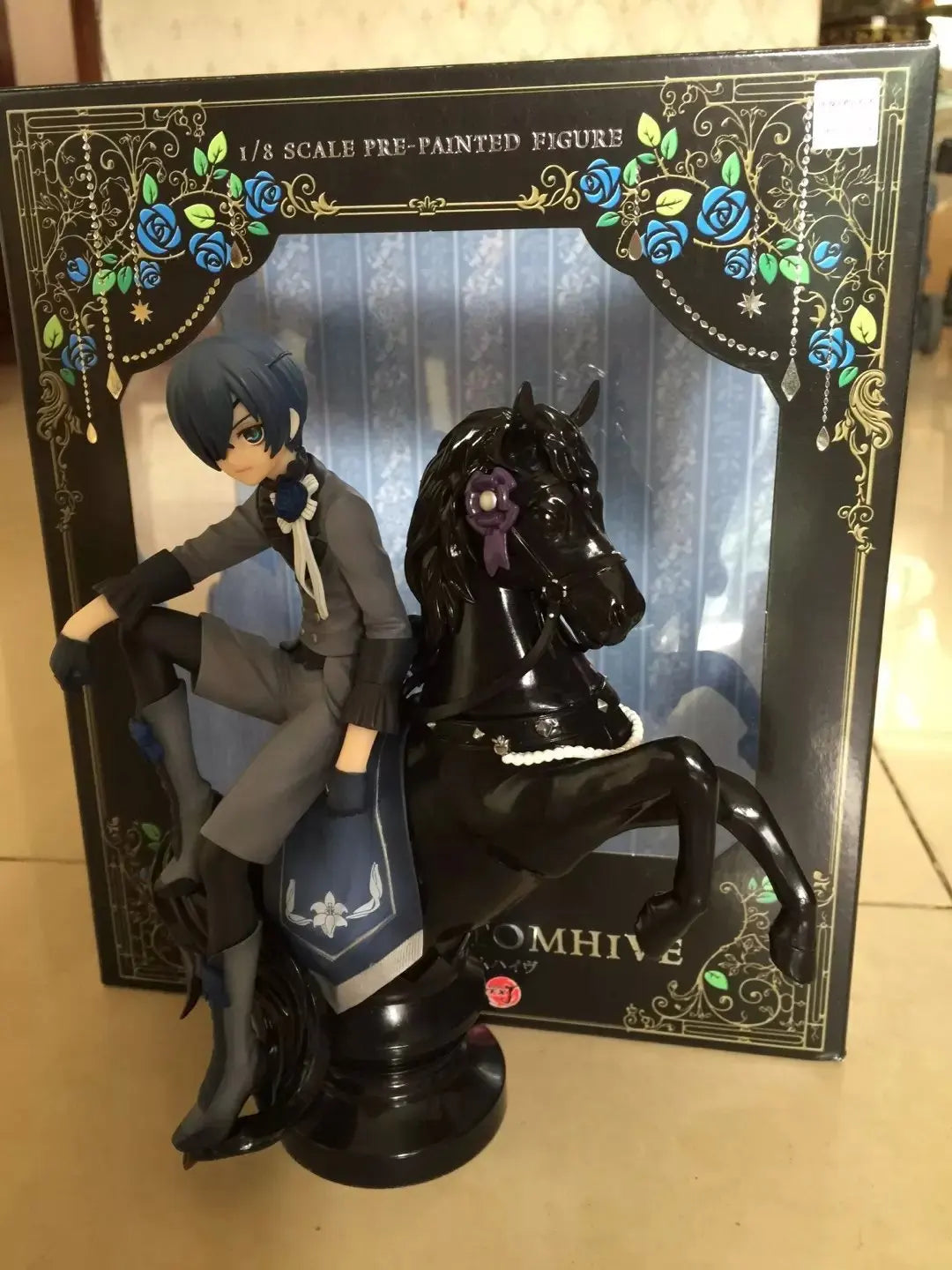 Ciel Phantomhive and Sebastian Michaelis Anime Figure, Black Butler Action Figurines