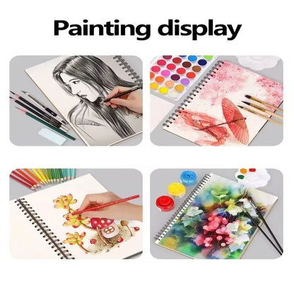 Sketchbook Spiral Bound Eco-Friendly Thick Drawing Paper Acid Free Sketch Pad Oil Painting 30 Sheets