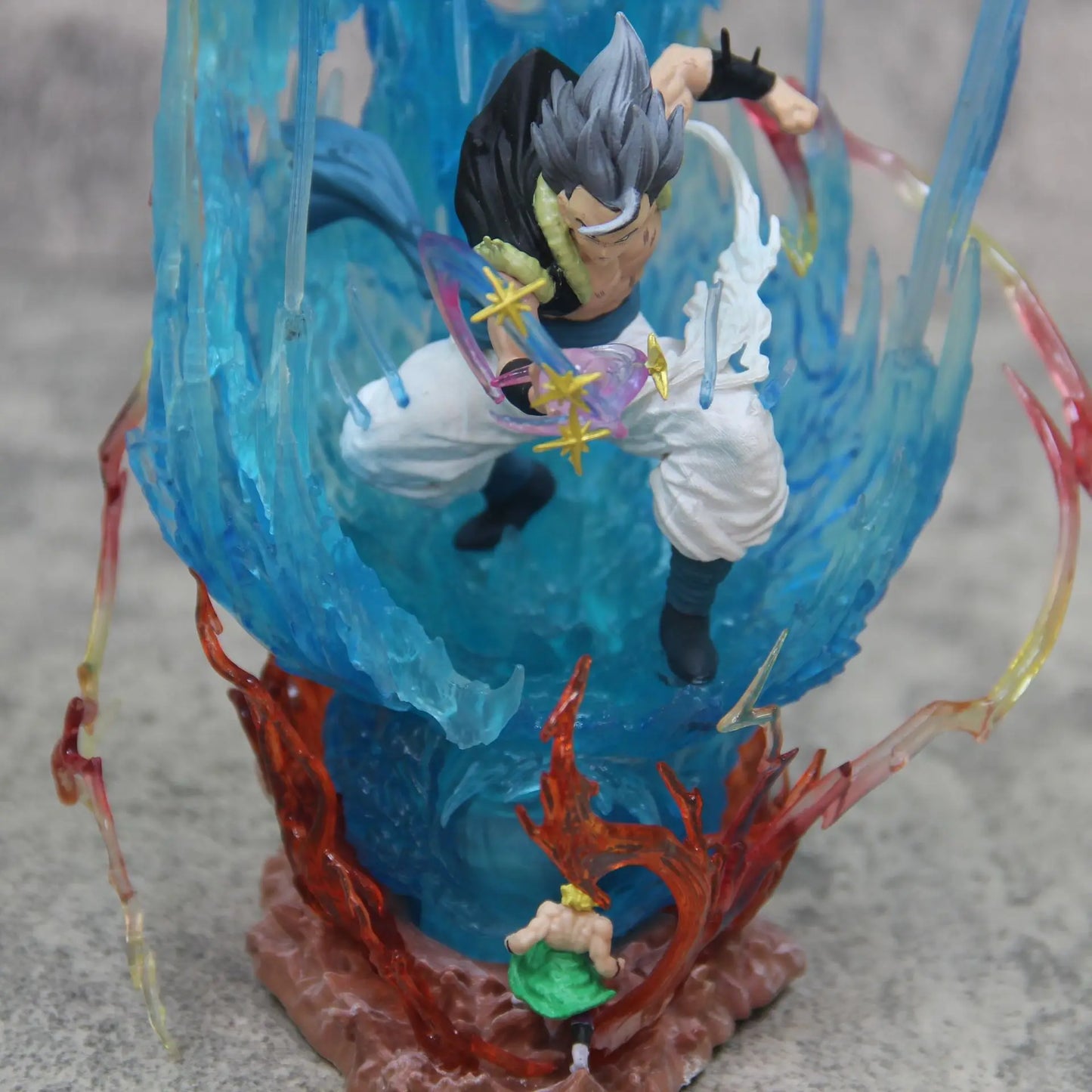 Gogeta Super Saiyan Blue Anime Figurine, Dragon Ball Super Action Figures Collection Toy Gift 28 cm