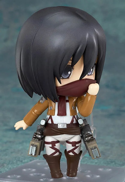 Attack on Titan Anime Figures, Shingeki no Kyojin Levi Ackerman, Eren Jaeger, Mikasa·Ackerman, Cute Kawaii Chibi Anime Figurines 10 cm
