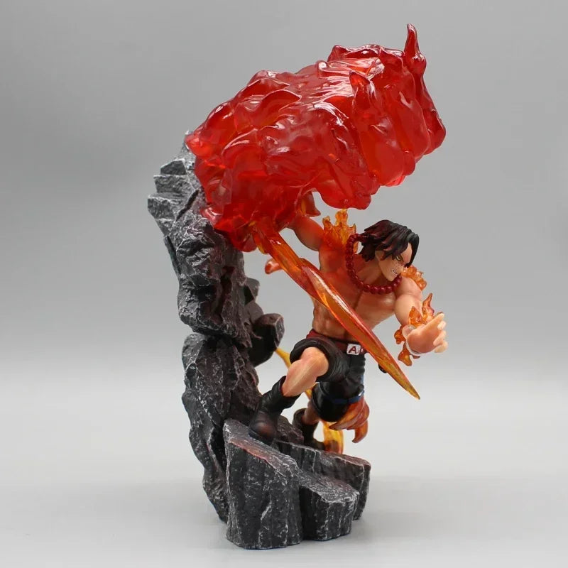 Fire Fist Portgas D. Ace Anime Figurine, One Piece Figures PVC Statue 18 CM