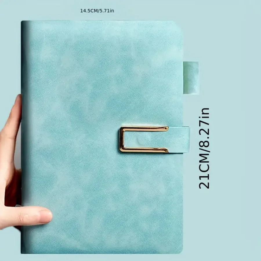 A5 Retro Leather Notebook – 200/360 Pages, Soft Cover Planner for Students, Business, Office, and School Stationery