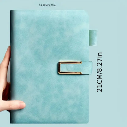 A5 Retro Leather Notebook – 200/360 Pages, Soft Cover Planner for Students, Business, Office, and School Stationery