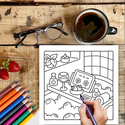 Love Style Coloring Book – 28 Pages of Romantic Art for Adults | Perfect for Birthday & Valentine's Gifts