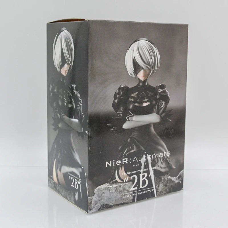 NieR:Automata Action Figures - YoRHa No.2 Type B (2B), 9S, and A2 - 15 CM Collectible Figurines