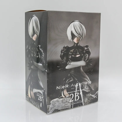NieR:Automata Action Figures - YoRHa No.2 Type B (2B), 9S, and A2 - 15 CM Collectible Figurines