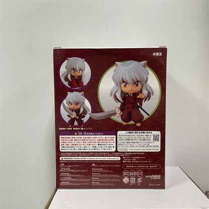 Cute Inuyasha and Sesshoumaru Anime FIgurines, Kawaii Chibi Action Figures PVC Cute Toys 10 cm