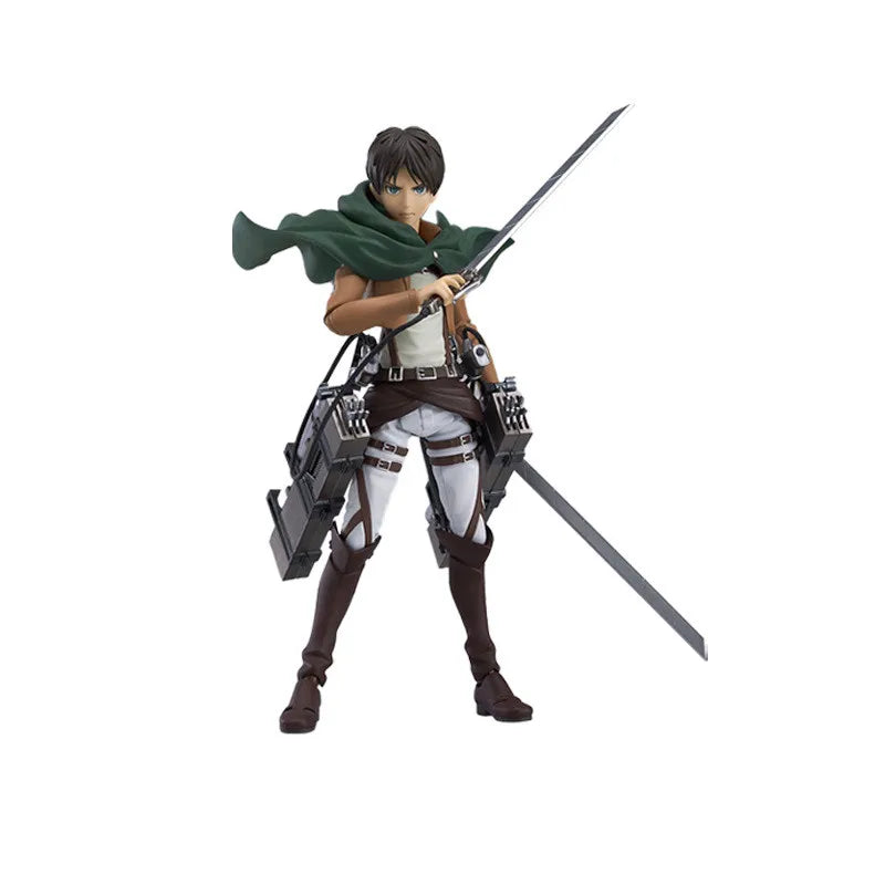 Eren Jaeger Action Figure, Attack On Titan Anime Figurines Holding Sword Detachable 17 CM