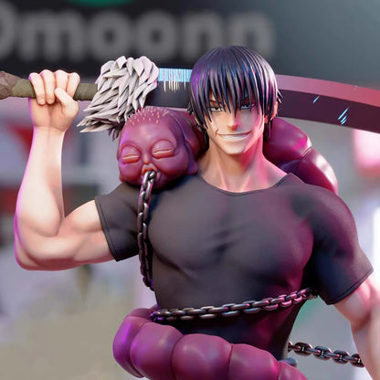 Toji Fushiguro Anime Figurine, Jujutsu Kaisen JJK Collectible Figures Strongest Warrior Standing Pose PVC Action Toys 22 cm