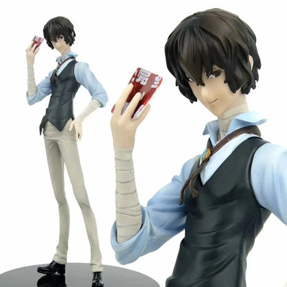 Dazai Osamu Anime Figurine, Bungo Stray Dogs Anime Figures PVC Action Toy Statue 26 cm