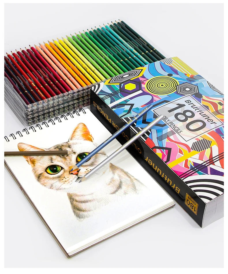48/72/120/150/160/180 Professional Color Pencils, Oil Pencils, Watercolor Pencils Art Supplies