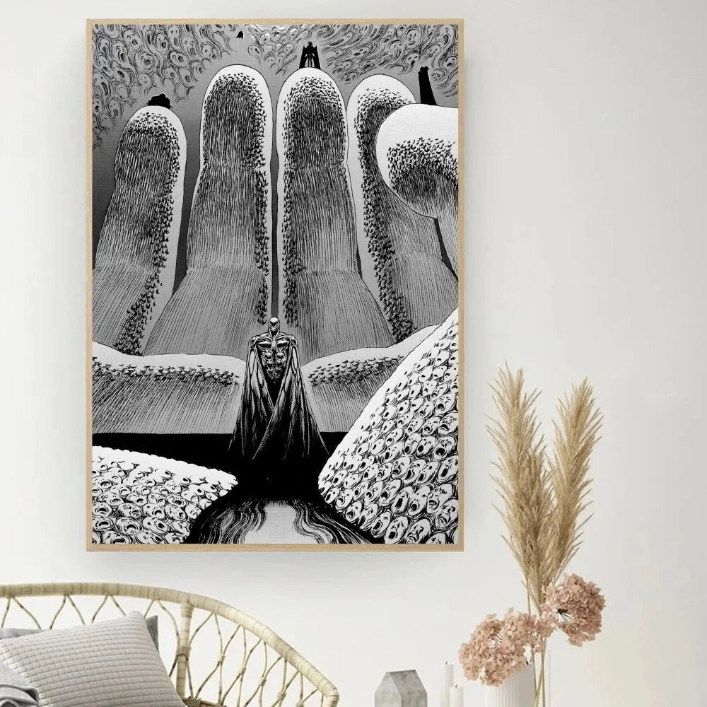 Berserk Posters, Anime Poster DIY Vintage Movie Poster Wall Art