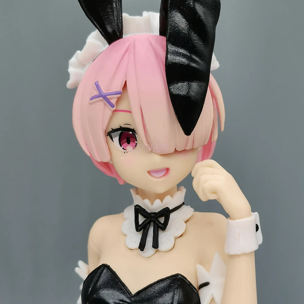 Rem and Ram Twins Bunny Outfit Anime Figurines, Re:ZERO Starting Life in Another World Action Figures