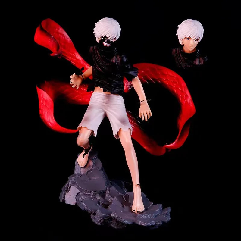 Kaneki Ken Anime Figure, One-Eyed Eyepatch Black Reaper Tokyo Ghoul Figurines 25 CM