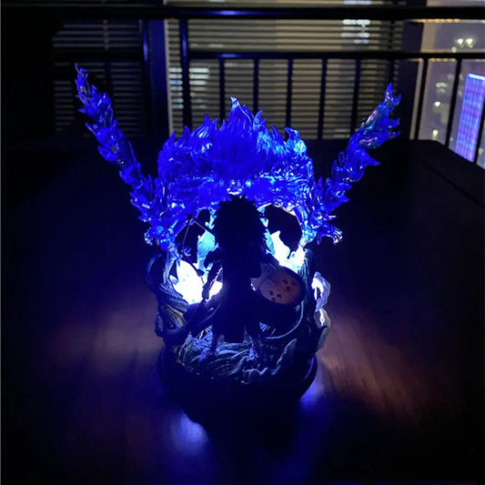 Susanoo LED Uchiha Itachi and Madara Anime Figures, Naruto Shippuden Mini Chibi Figurines 15 CM