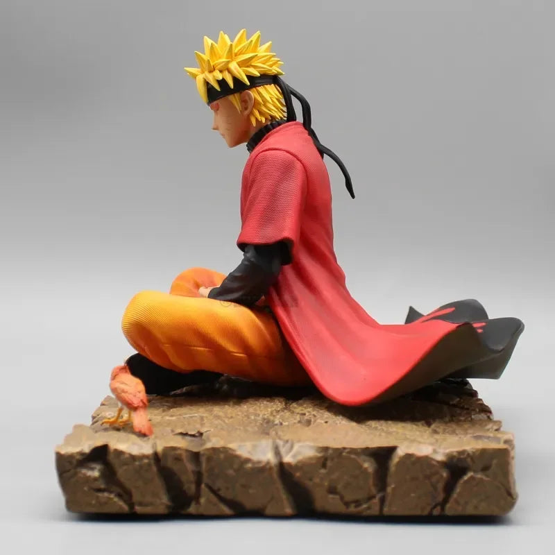 Naruto Uzumaki Sage Mode Anime Figure, Senjutsu Chakra Meditate Figurines 15cm/6in