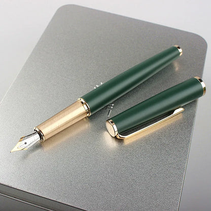 Fountain Pen Retro Design Metal Material Elegant Clip Fine Nib Writing Office Business Signature