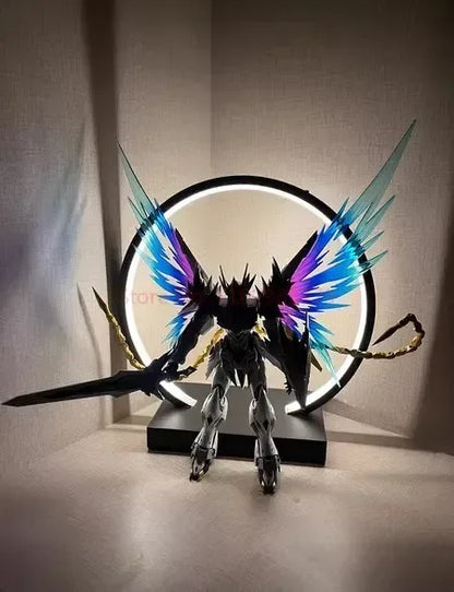 Warm Light Led Ring Lamp Anime Figurines Display, USB Socket Display Bracket Light Ring