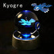 3D Pokemon Crystal Ball 5CM Mewtwo Pikachu Gengar Crystal Glass Pokemon Ball Pokeball Figure Night Light LED Lamp Base Gift - 29 Jigglypuff / 5CM - Otarealm