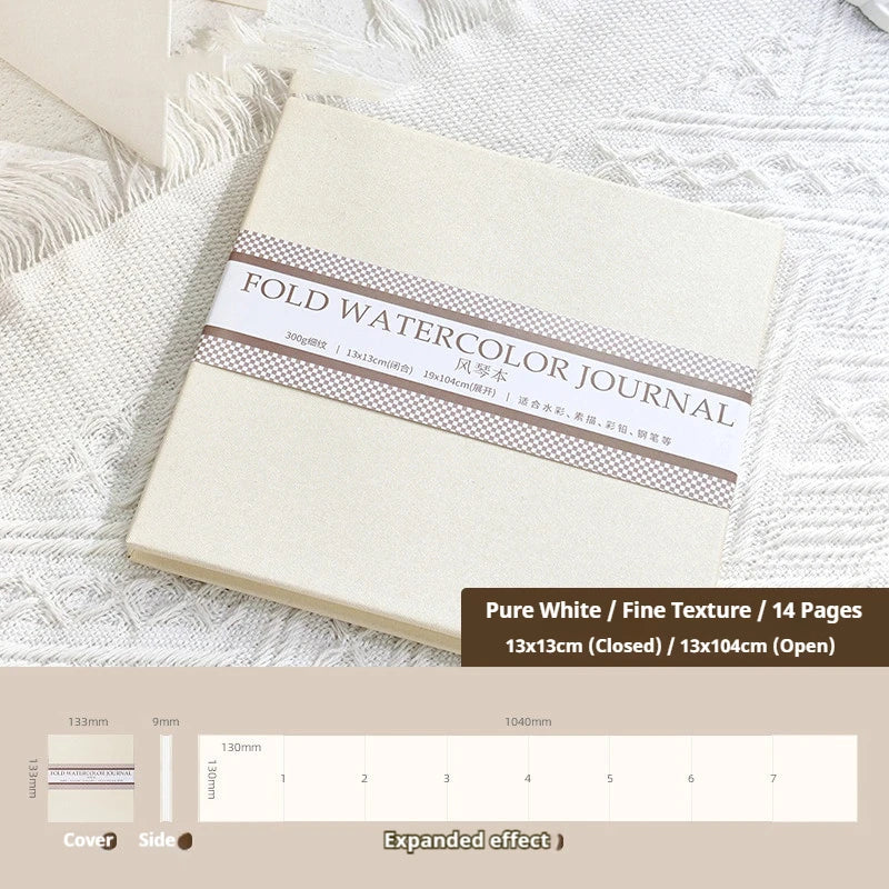 Watercolor Journal – 100% Cotton Paper Pad, Cold-Pressed, Acid-Free, Artist Sketchbook for Painting & Drawing