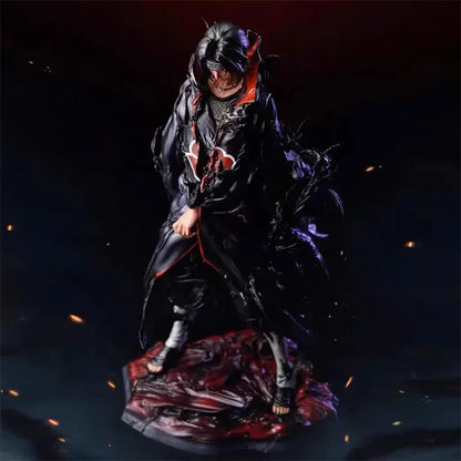 Itachi Uchiha Tsukuyomi Crows Anime Figure, Naruto Shippuden Action Figurines 26 CM