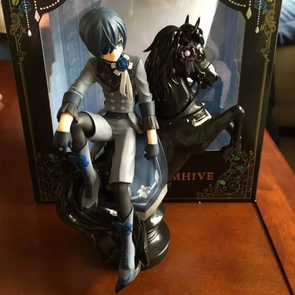 Ciel Phantomhive and Sebastian Michaelis Anime Figure, Black Butler Action Figurines