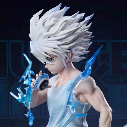 Killua Zoldyck Anime Figure, Lightning Thunder Godspeed Hunter X Hunter HxH Manga Action Figure PVC 23 cm
