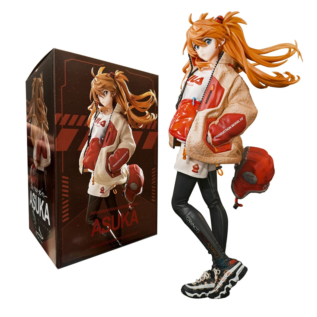 Asuka Langley Soryu Anime Figurine, Neon Genesis Evangelion EVA Action Figure 23 CM