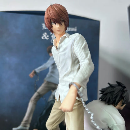 L Lawliet and Light Yagami Anime Figures, Death Note Action Figurines 24 CM