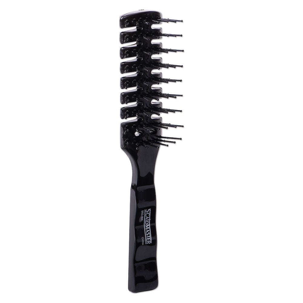 Scalpmaster 7 Row Vent Hair Stylist Brush - Black Otarealm