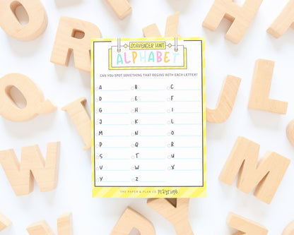 Alphabet Scavenger Hunt Playtime Pad®