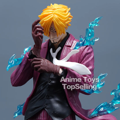 Sanji Vinsmoke Anime Figurine, One Piece Action Figure PVC Statue 24 CM