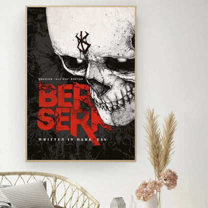 Berserk Posters, Anime Poster DIY Vintage Movie Poster Wall Art