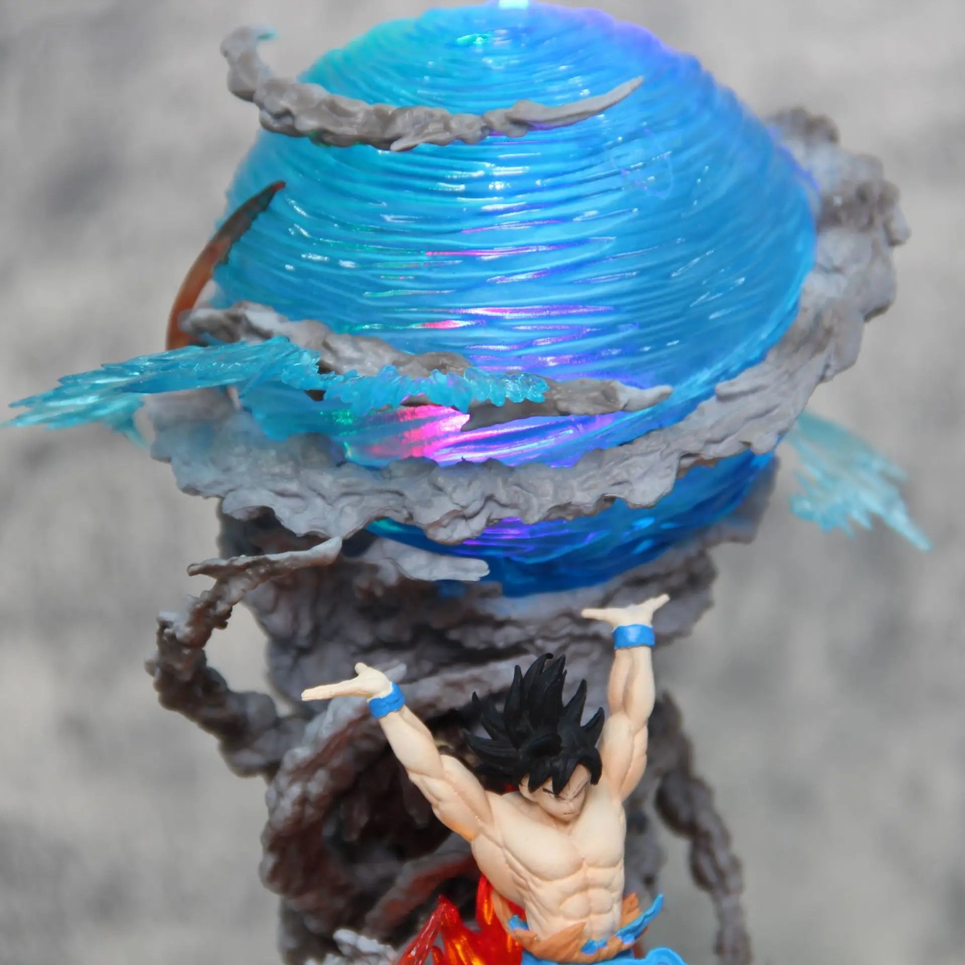 Goku LED Anime Figure, Spirit Bomb Dragon Ball Z, Dragon Ball Super Son Goku Figurines, Anime Gift 10 in