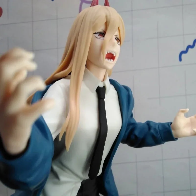 Original Bandai Makima & Power Anime Figurines, Chainsaw Man Action Figures 23 CM