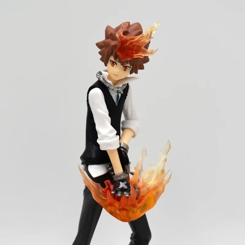 Sawada Tsunayoshi Anime Figure, Katekyo Hitman Reborn Figurines Action PVC Statue 19 cm