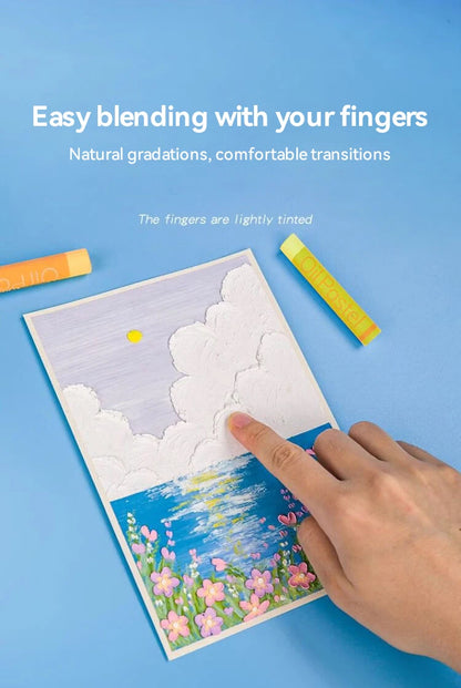 Artist Oil Pastel Set – 24/36/48 Colors Soft, Non-Toxic Sticks for Drawing, Painting & Graffiti Art