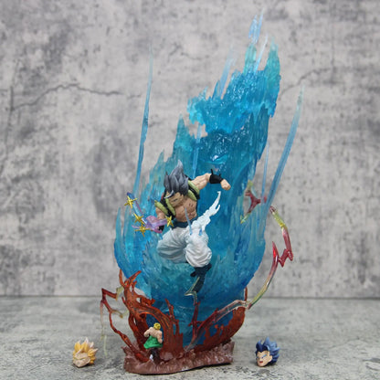 Gogeta Super Saiyan Blue Anime Figurine, Dragon Ball Super Action Figures Collection Toy Gift 28 cm