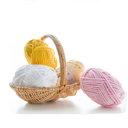 Thick Velvet Chenille Yarn – 2pcs x 50g Soft Knitting Yarn for DIY Scarves, Hats & Crafts