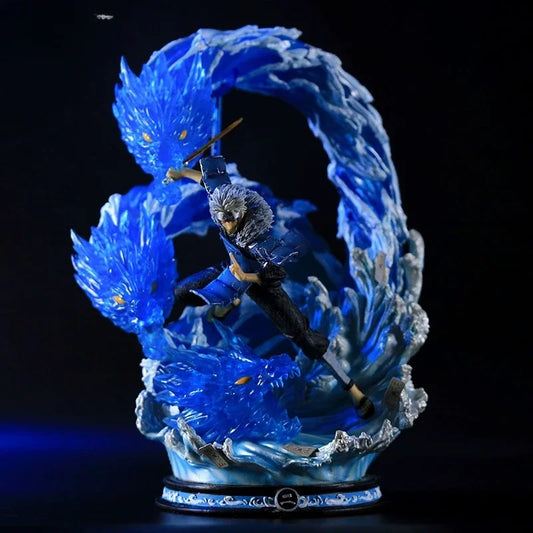 Senju Tobirama LED Anime Figurine, Water Dragon Jutsu Naruto Shippuden Figures Collection 43 cm