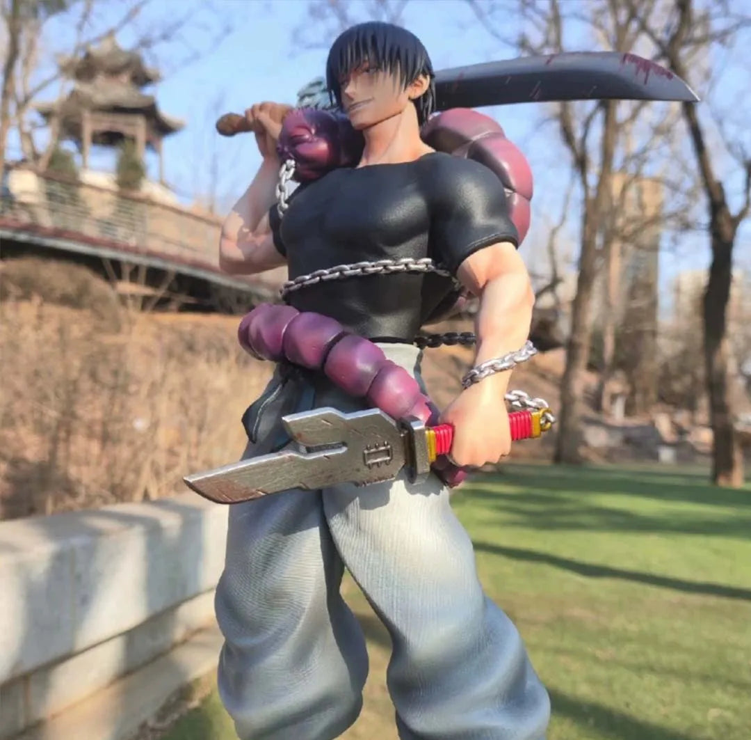 Toji Fushiguro Anime Figurine, Jujutsu Kaisen JJK Collectible Figures Strongest Warrior Standing Pose PVC Action Toys 22 cm