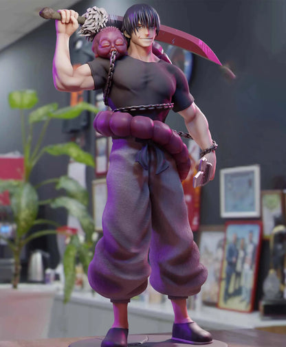 Toji Fushiguro Anime Figurine, Jujutsu Kaisen JJK Collectible Figures Strongest Warrior Standing Pose PVC Action Toys 22 cm