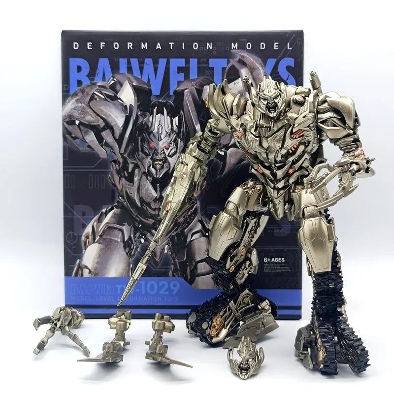 Megatron Action Figure, Transformers Tank Transformation Galvatron Anime Figurines Decepticon